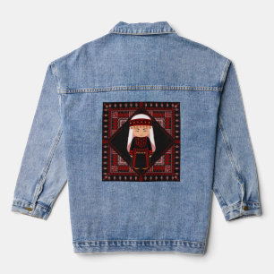 jolie fille palestinienne Broderie rouge tatreez