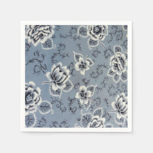 Jolie Fleur Bleue Colonial   Serviettes en Papier
