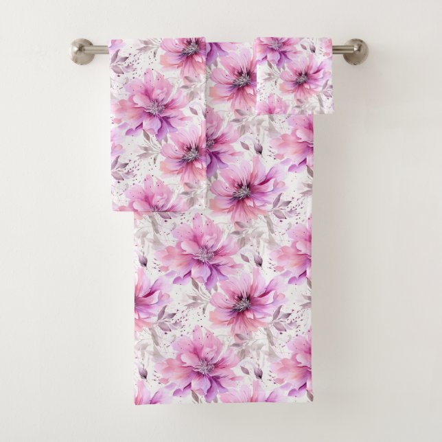 Jolie Fleurs de coquette Florale Rose (En situation)