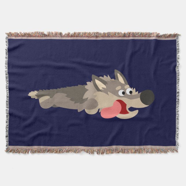 Jolie flotte Cartoon Wolf Jetez la couverture (Devant)
