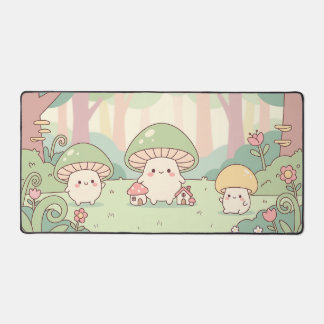 Jolie forêt de champignons Kawaii