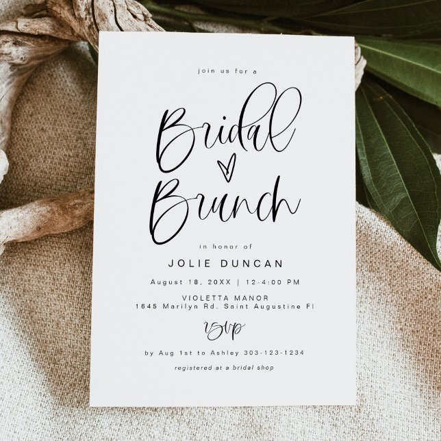 JOLIE Fun Typografie Minimalistisch Boho Bridal Br Einladung (Von Creator hochgeladen)