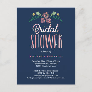 Jolie Garden Invitation de douche nuptiale