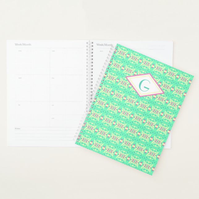 Jolie Green Girl'école Hobbies Homework (Devant avec enveloppe)