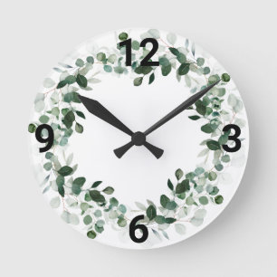 JOLIE HORLOGE DE MUR BOTANIQUE