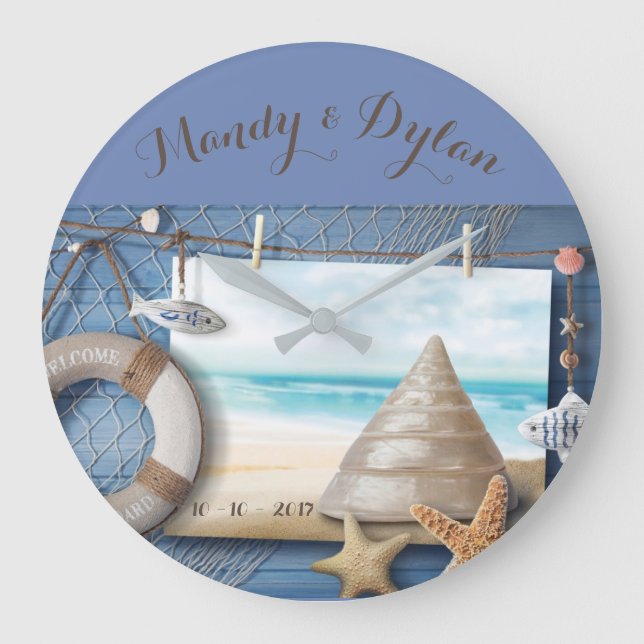 JOLIE HORLOGE DE MUR PERSONNALISÉ (Recto)