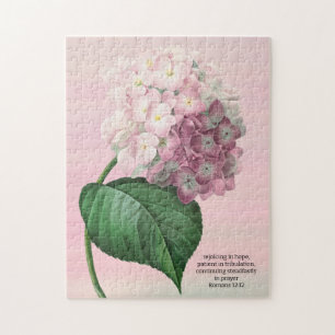 Jolie Hydrangea Fleurs Art Faith Puzzle