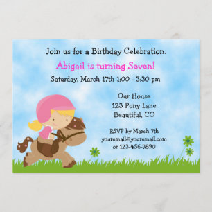 Jolie invitation d'anniversaire pour les filles