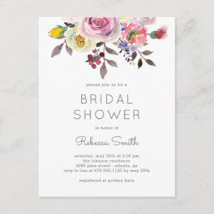 Jolie invitation de douche nuptiale