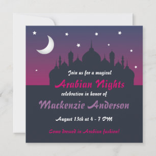 Jolie invitation du parti des nuits arabes
