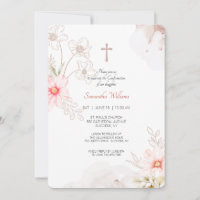 Jolie invitation florale