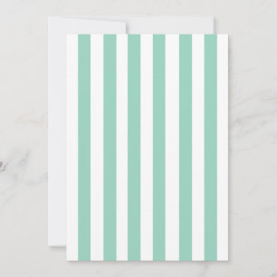 Jolie Invitation Rayée de Teal pour Enterrement de