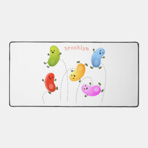 Jolie jellybeans bondissant dessin animé
