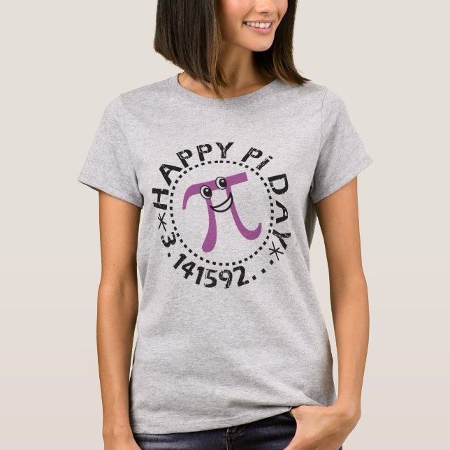 Jolie Jour des Pi © Purple Pi Symbole T-shirt (Devant)