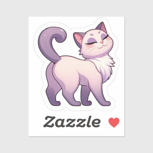 Jolie Kitty - Sticker en vinyle (Feuille)