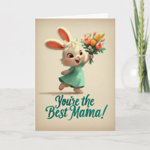 Jolie Lapin Vous êtes la Meilleure Maman Carte
