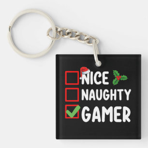 Jolie liste de Noël de gamer vilain Gaming Santa