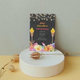Jolie Luau Anniversaire Fête Invitation