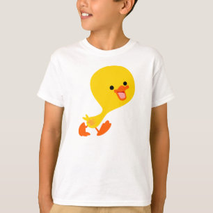 Jolie Marche Caricature Duckling T-shirt enfant