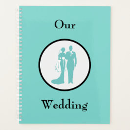 Jolie mariée bleue et Wedding planner de chambre