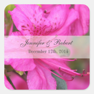 Jolie mariée florale et autocollants de mariage ma