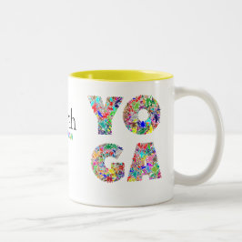 Jolie Mug Cadeau Yoga avec Nom Personnalisé Coffee