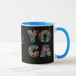 Jolie Mug Cadeau Yoga avec Nom Personnalisé Coffee