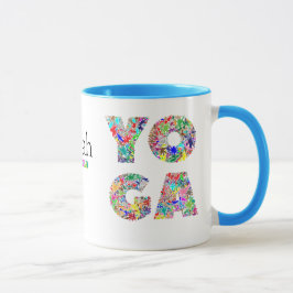 Jolie Mug Cadeau Yoga avec Nom Personnalisé Coffee