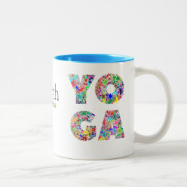 Jolie Mug Cadeau Yoga avec Nom Personnalisé Coffee
