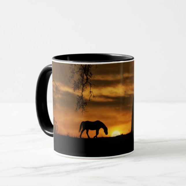 Jolie Mug de café Cheval (Devant gauche)