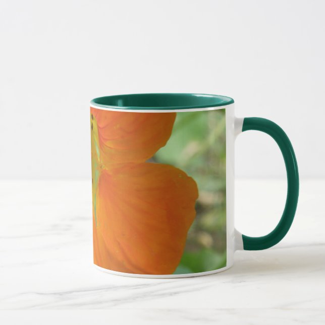 Jolie Mug Fleur de Nasturtium Orange (Droite)