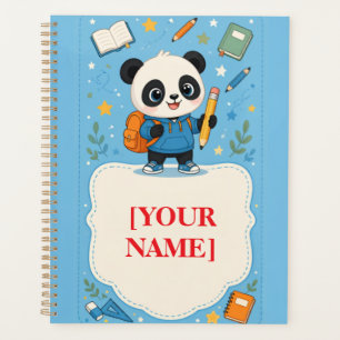 Jolie note de panda pour la rentrée scolaire