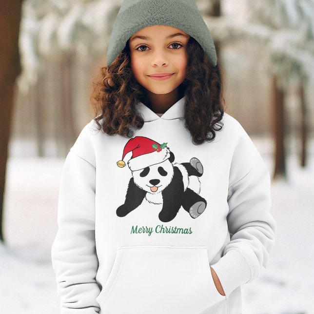 Jolie Ours de Panda de Noël à Santa Hat Enfants pe (Créateur téléchargé)