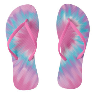 Jolie paire de tongs Pastel teinte cravate