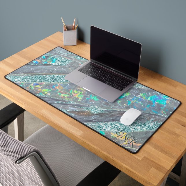 Jolie Parties scintillant Turquoise Holographique  (Bureau 2)