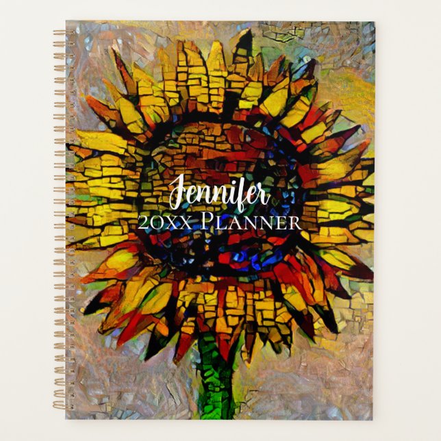 Jolie peinture Abstraite de tournesol (Devant)