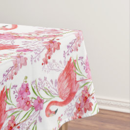 Jolie plage rose flamingo nappe