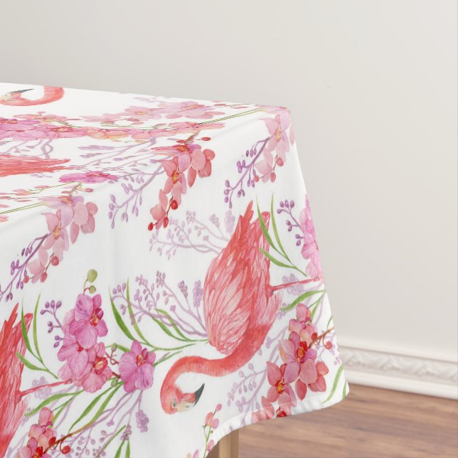 Jolie plage rose flamingo nappe (In Situ)