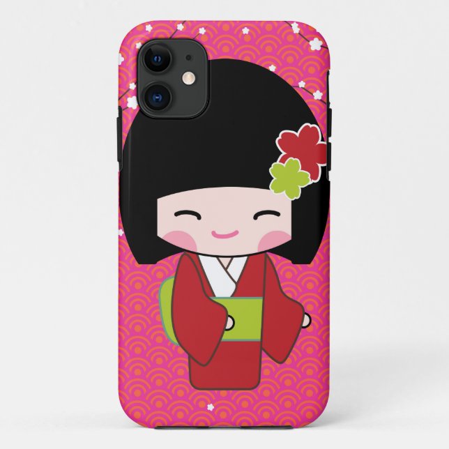 jolie poupée kawaii iPhone 11 Coque (Dos)