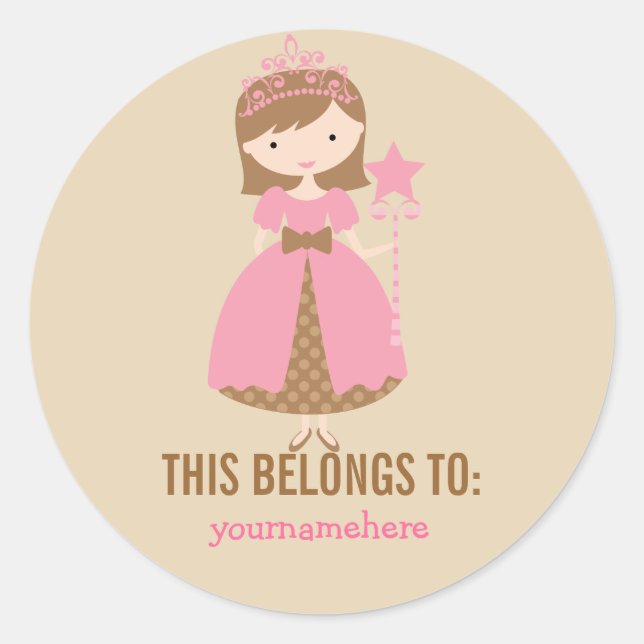 Jolie Princesse CELA APPARTIENT AUX Stickers (Devant)