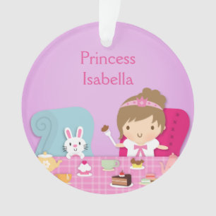Jolie princesse et théière de lapin salle des fill