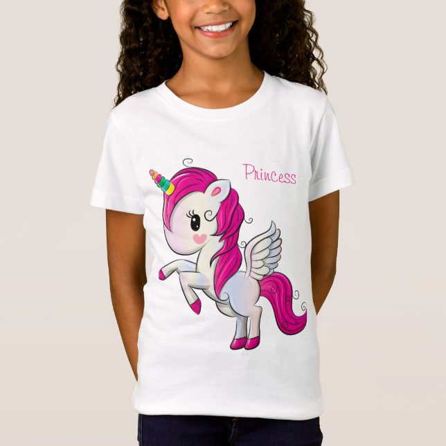 Jolie princesse fille T-shirt (Devant)