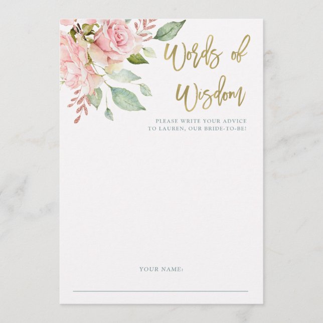 Jolie rose Roses | Carte Fête des mariées (Devant)