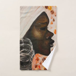 Jolie serviette de bain femme africaine