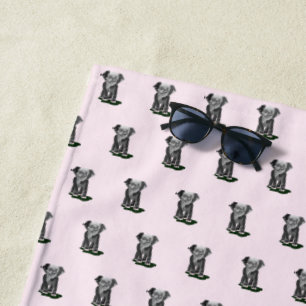 Jolie serviette de plage Elephant