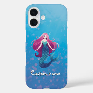Jolie sirène de mer coque iphone personnalisé