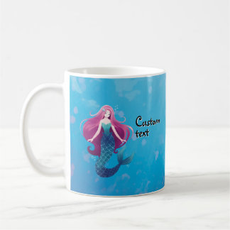 Jolie sirène de mer Mug personnalisée