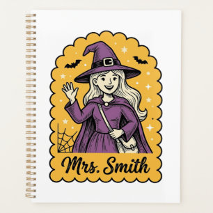 Jolie Sorcière Enseignante Mme Smith Halloween Vin