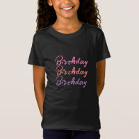 Jolie Sweet Fun Anniversaire Filles T-shirt