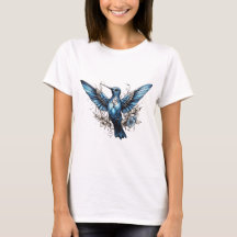 Jolie T-shirt design Hummingbird